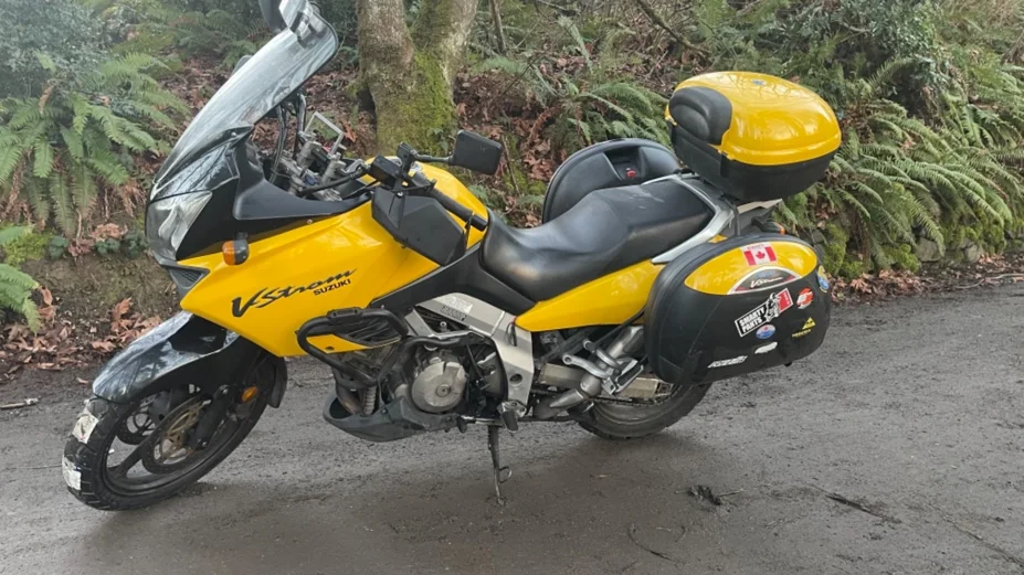 yellow suzuki motorcycle rental in seattle